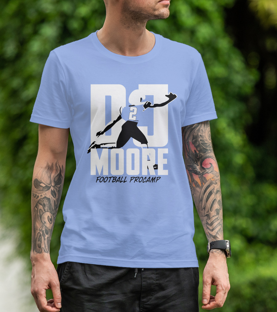 Chicago Bears DJ Moore 2 Football Procamp T-Shirt