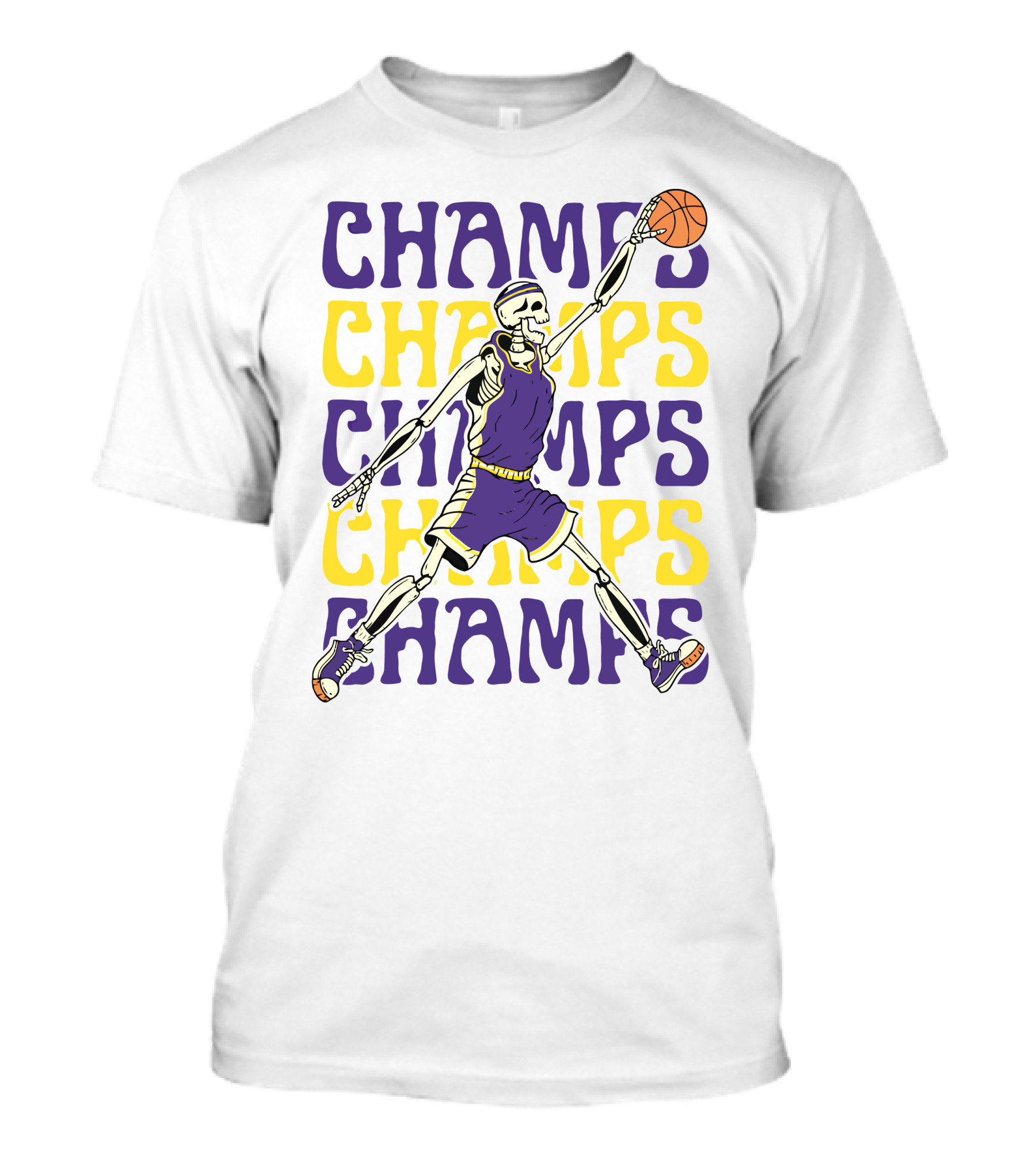 Skeleton Champs Baton Rouge Basketball Jumpman T-Shirt
