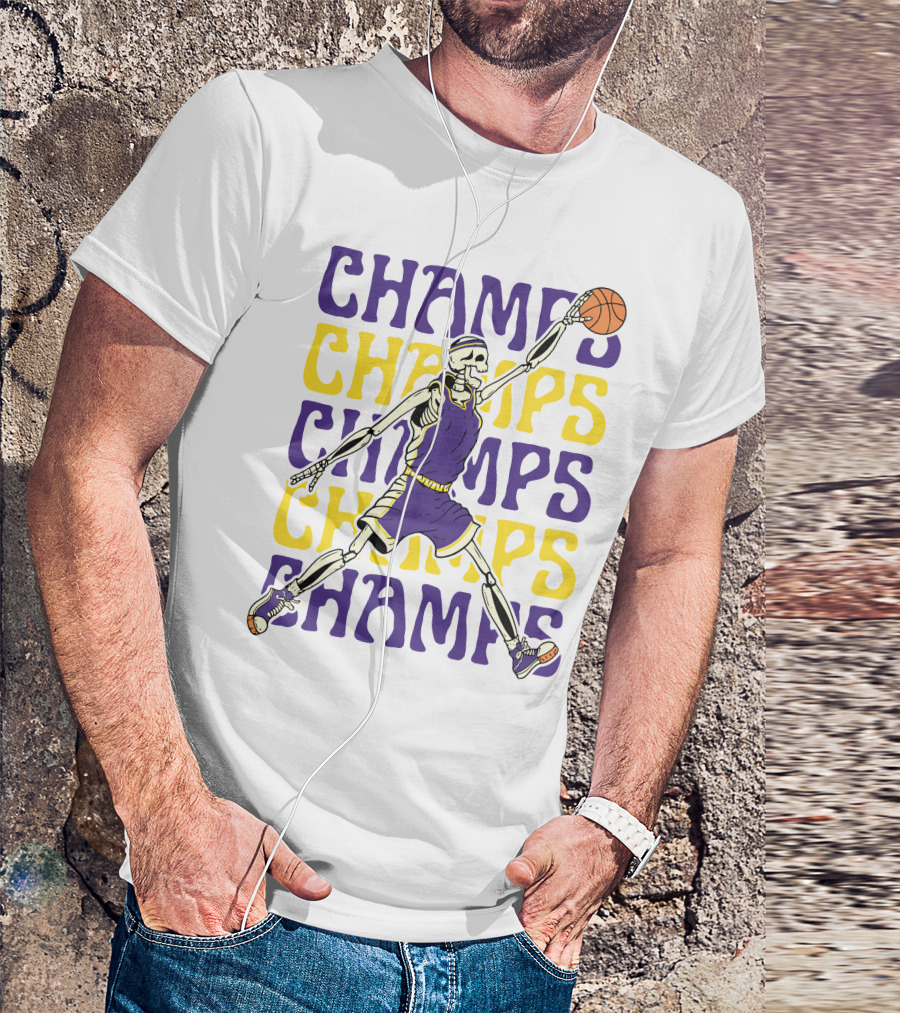 Skeleton Champs Baton Rouge Basketball Jumpman T-Shirt