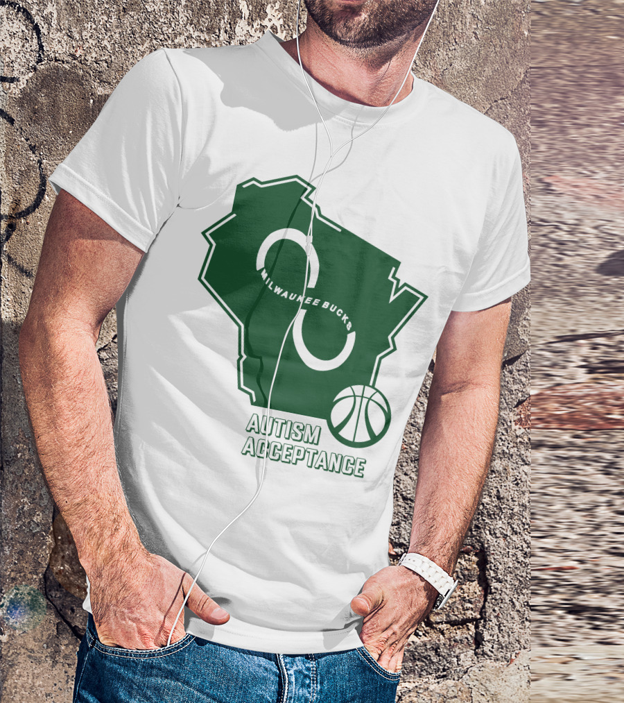 Aj Green Milwaukee Bucks Autism Acceptance T-Shirt