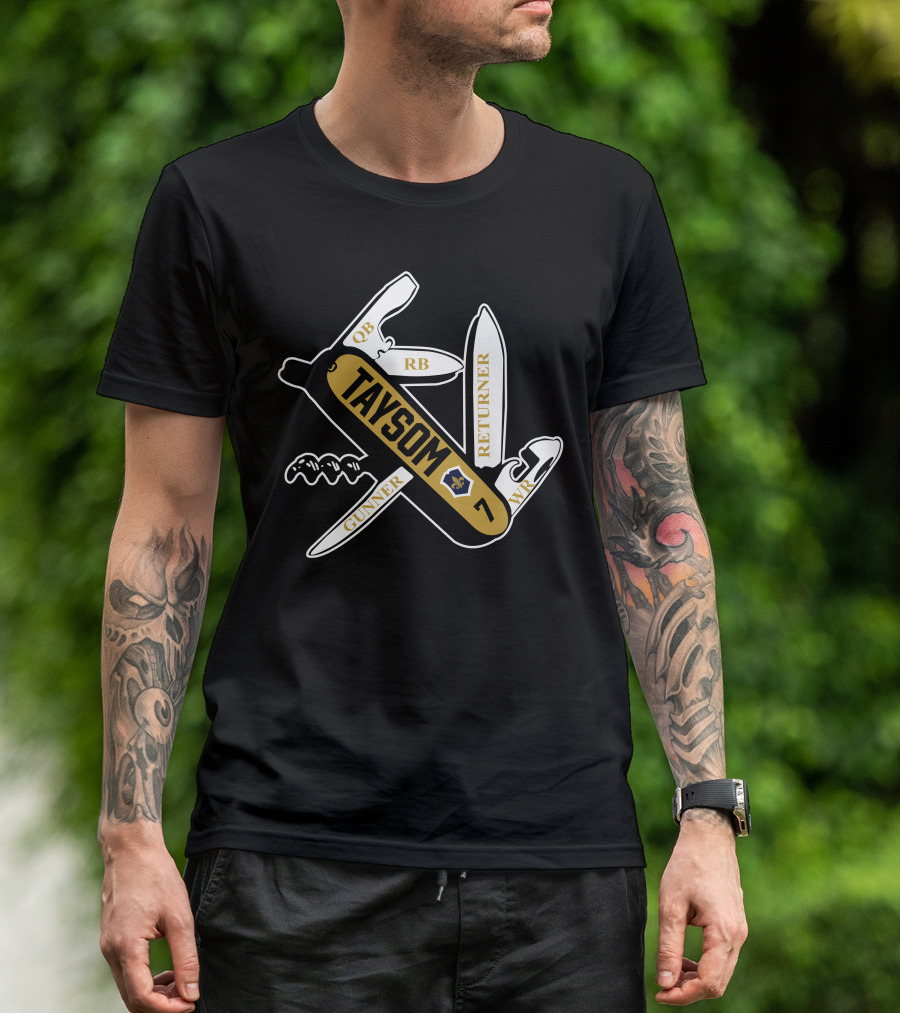 Jeantherapy Taysom 7 Multi-Position NFL Player QB RB WR Gunner Returner T-Shirt