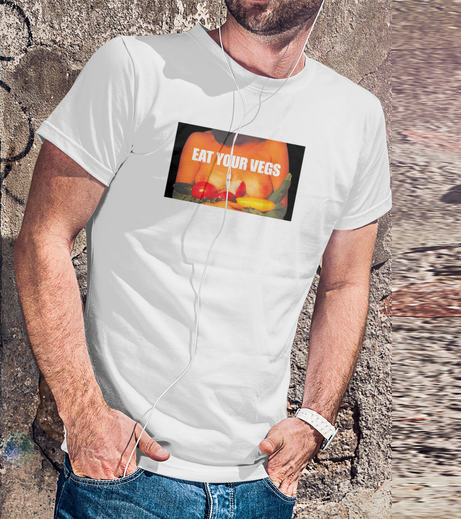 Jenna Lynn Meowri Eat Your Vegs Veggies Tomatoes Zucchini Peppers T-Shirt
