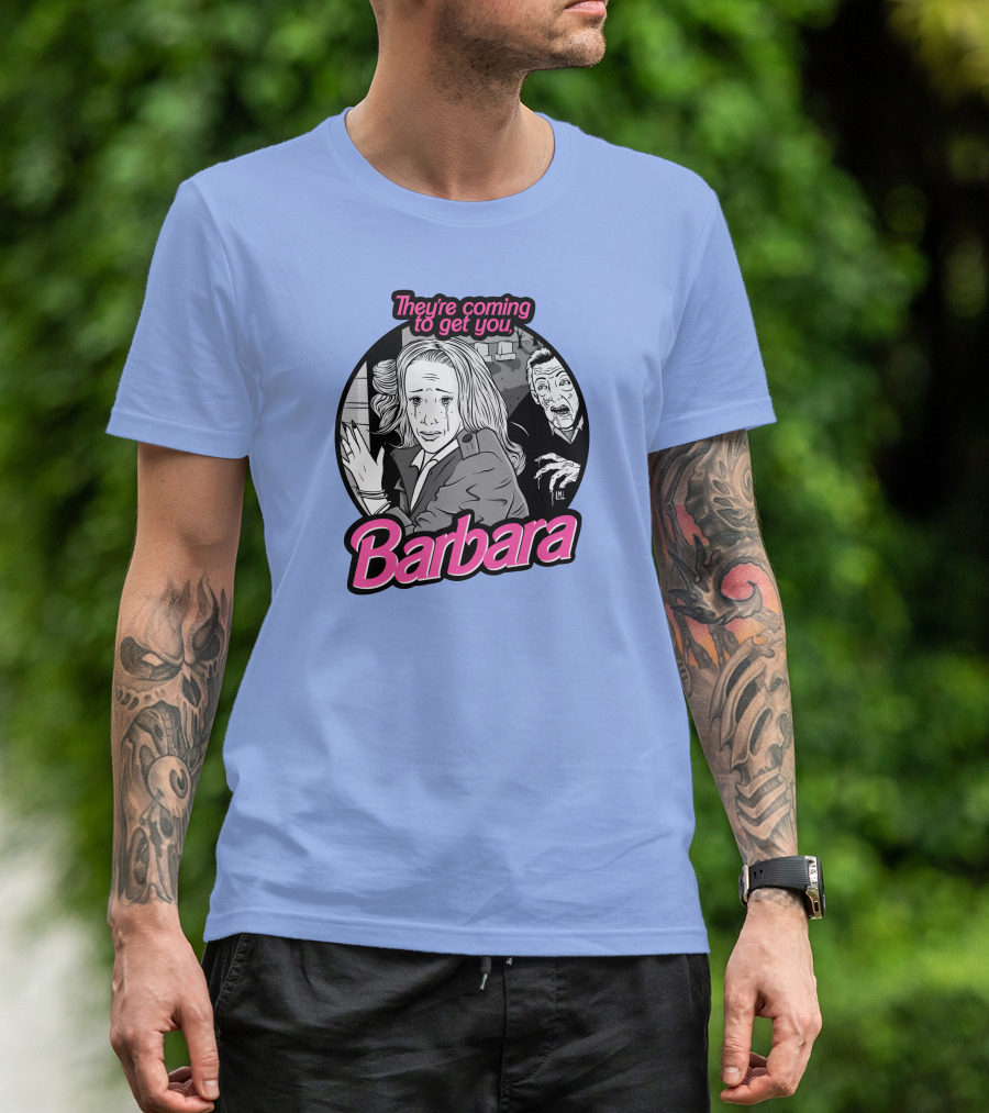 They're Coming To Get You Barbara Horror Scene Comic T-Shirt