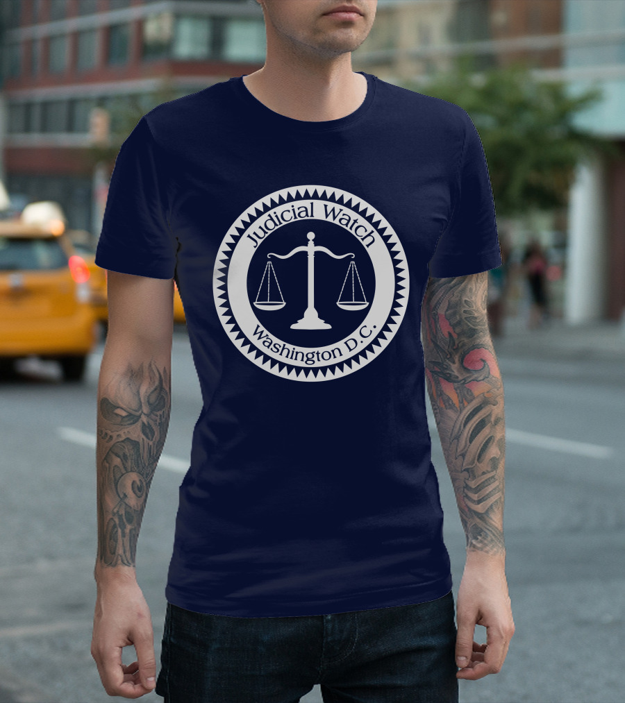 Judicial Watch Washington D.C. Scales Of Justice Seal T-Shirt