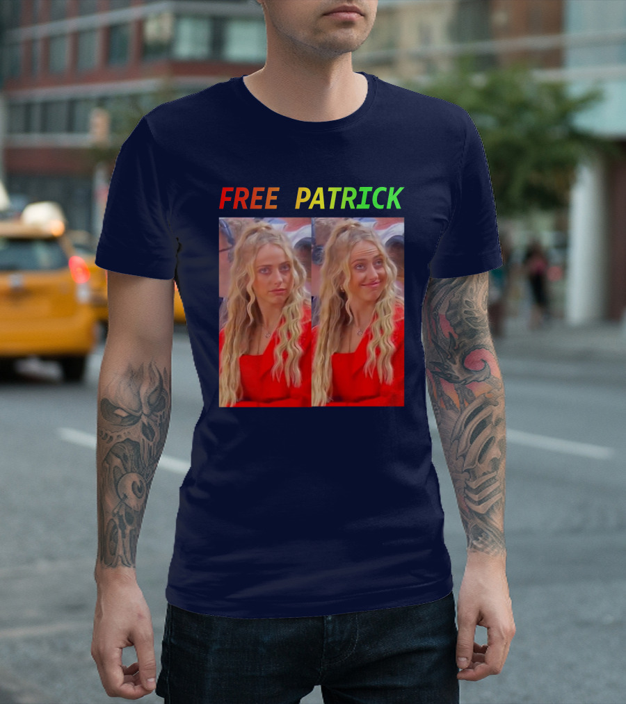 FREE PATRICK Double Image Red T-Shirt