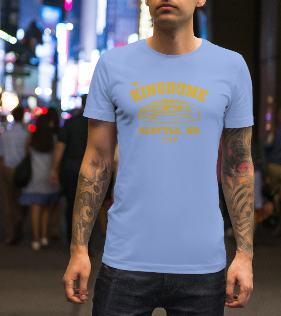 Simply Seattle Merch The Kingdome Seattle WA 1977 Retro Stadium T-Shirt