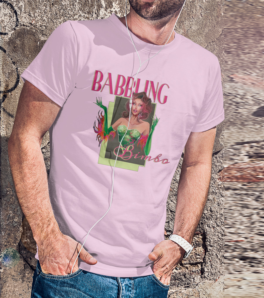 Voss Events Merch Jasmine Kennedie Babbling Bimbo Green Glamour Dress T-Shirt