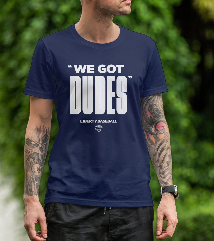 We Got Dudes Liberty Baseball LU T-Shirt