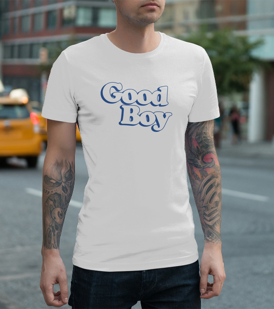 Good Boy Retro Typography T-Shirt