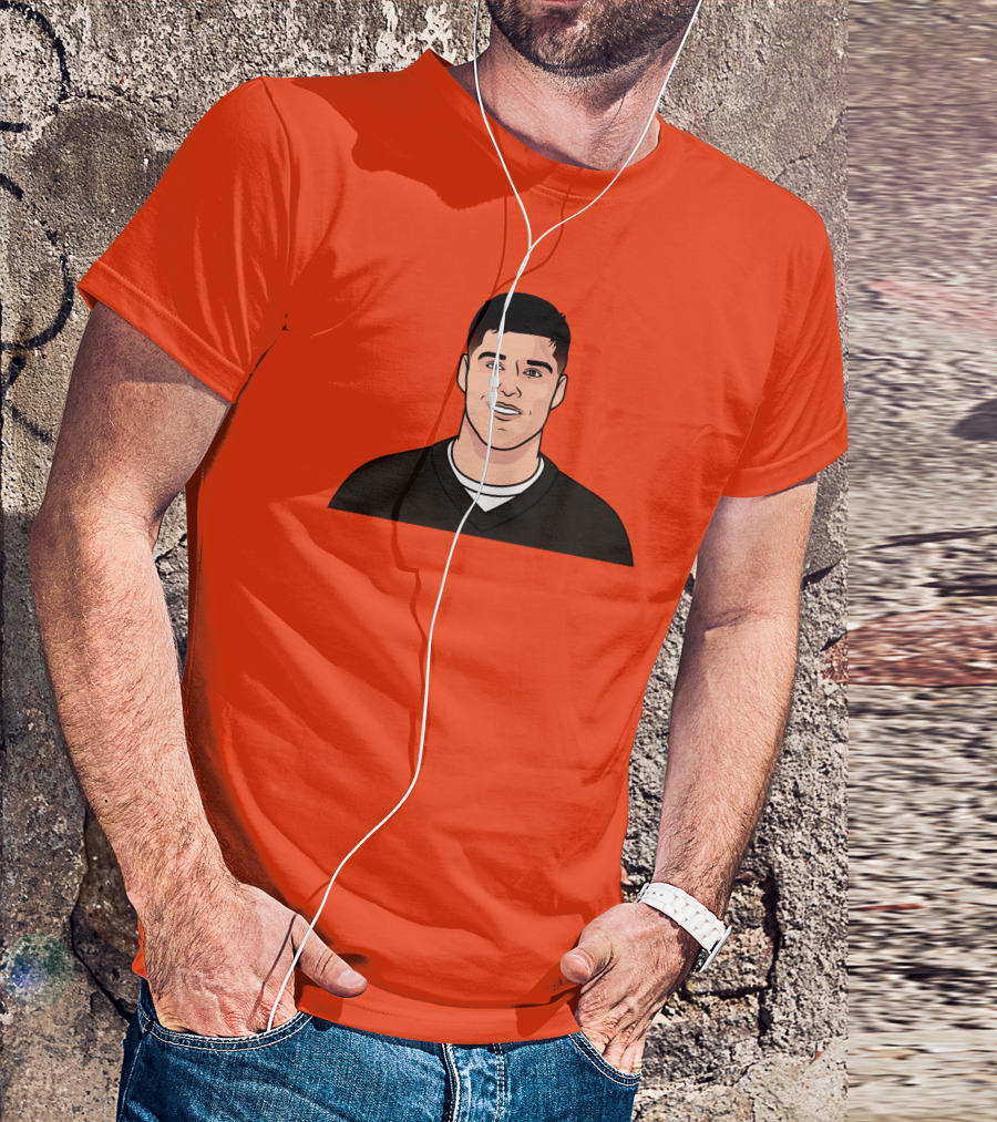 Mason Rudolph Illustrated Portrait On T-Shirt