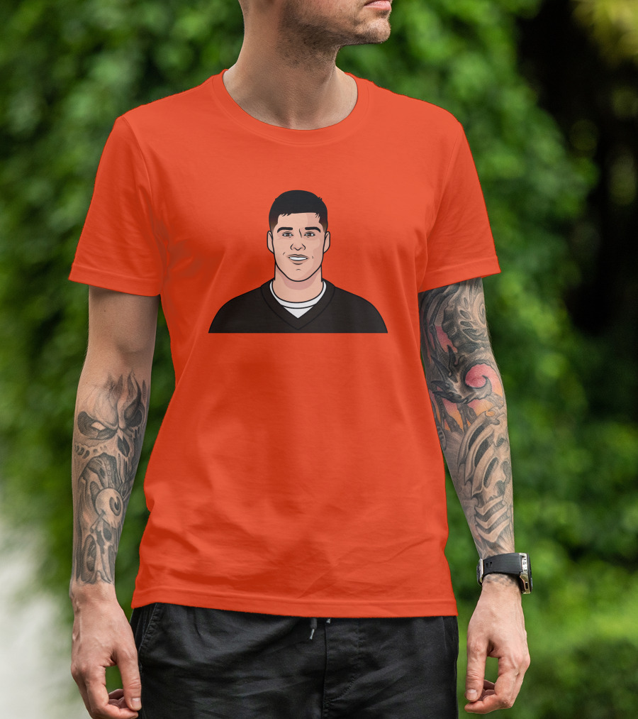 Mason Rudolph Illustrated Portrait On T-Shirt