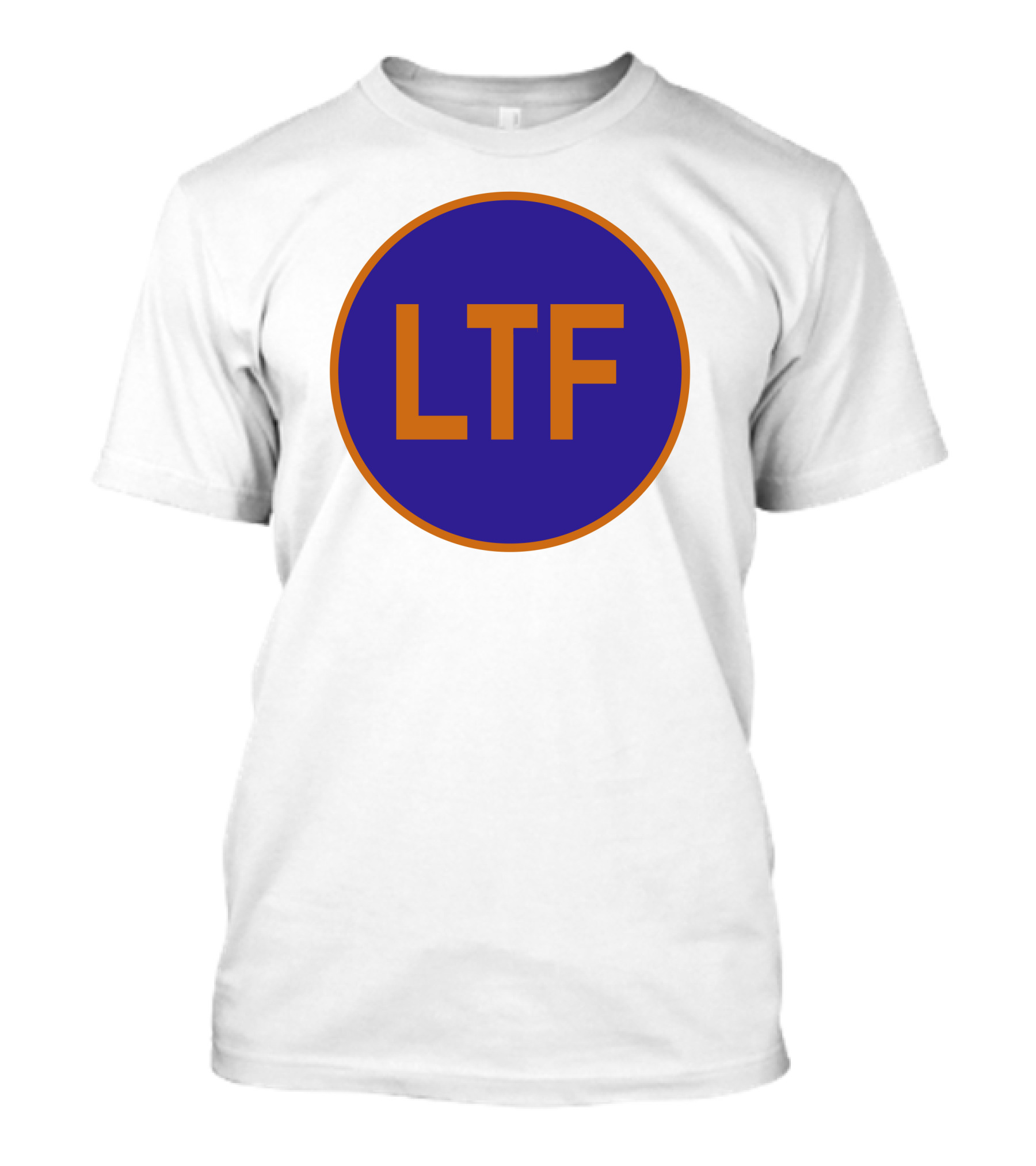 LTF Blue And Orange Round Logo Emblem T-Shirt