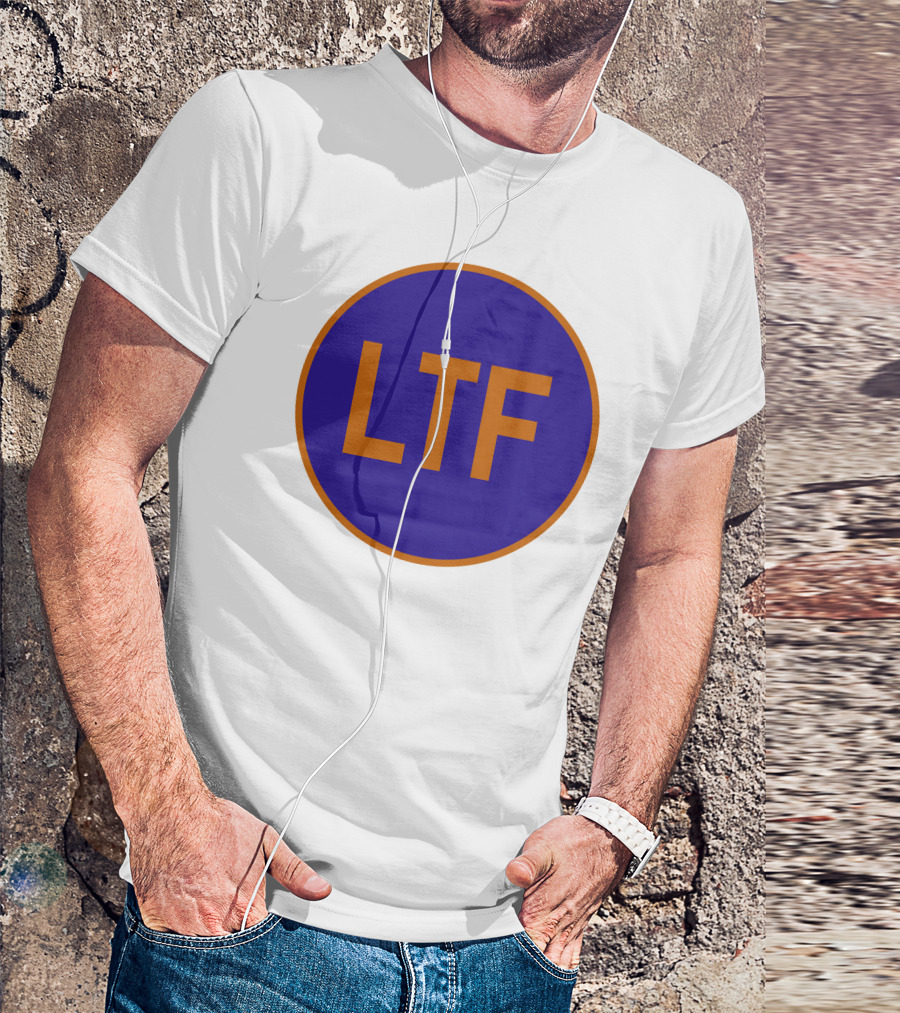 LTF Blue And Orange Round Logo Emblem T-Shirt