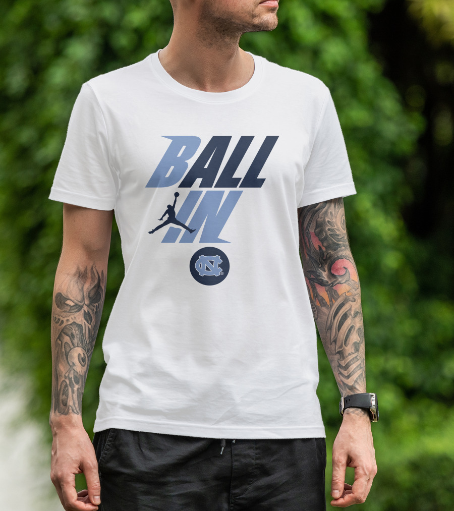 Goheels Shop Jordan Brand North Carolina Tar Heels Ball In Jumpman T-Shirt