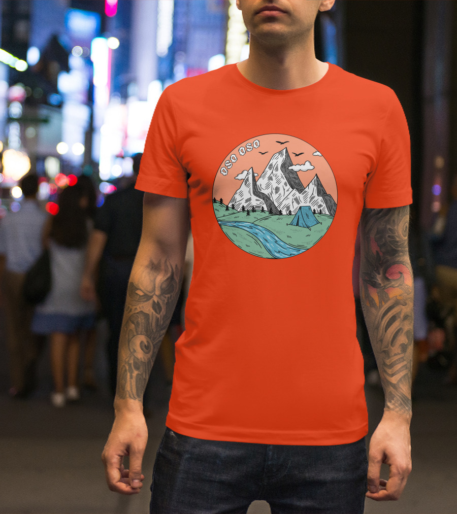 Christine Oso Oso River Tent Camping Mountains T-Shirt