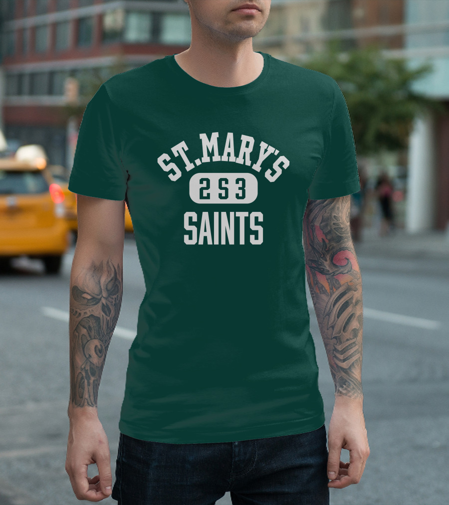 St. Mary's High School Saints 2S3 Team Spirit T-Shirt