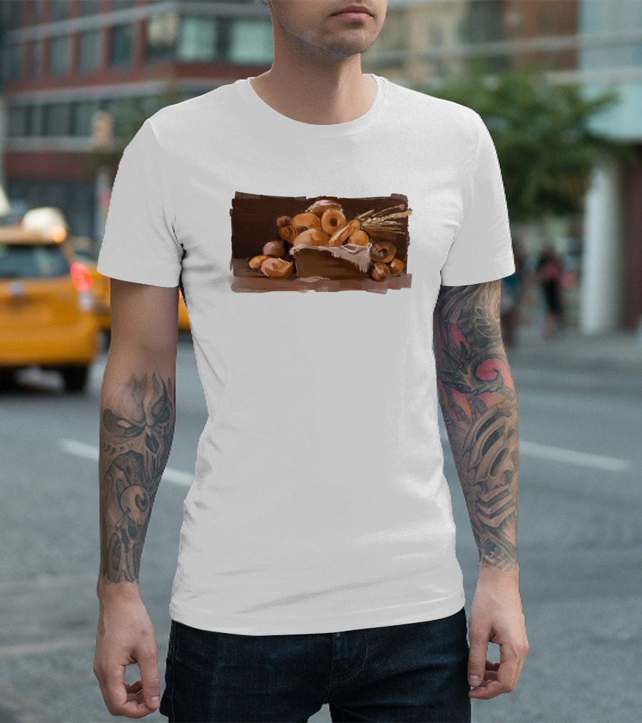 Wolfy The Witch Merchandise Bread Basket T-Shirt
