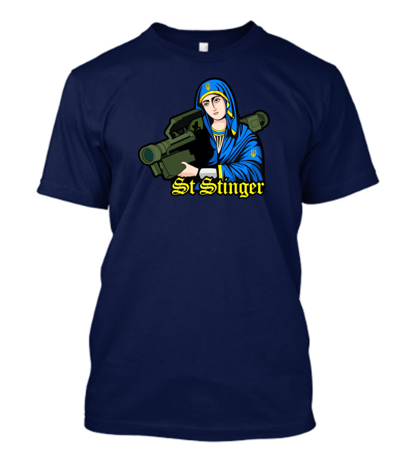 Saint Javelin St Stinger Blue And Yellow Soldier T-Shirt