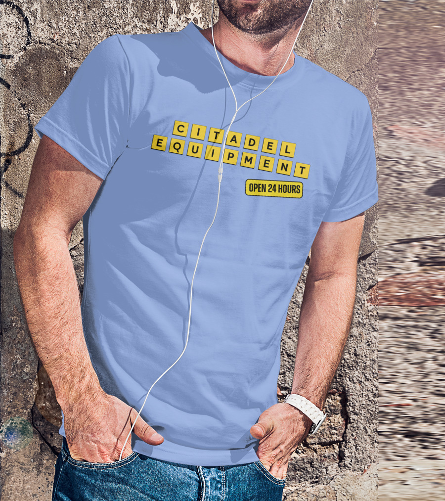 Citadel Equipment Open 24 Hours Kevin Yeager T-Shirt