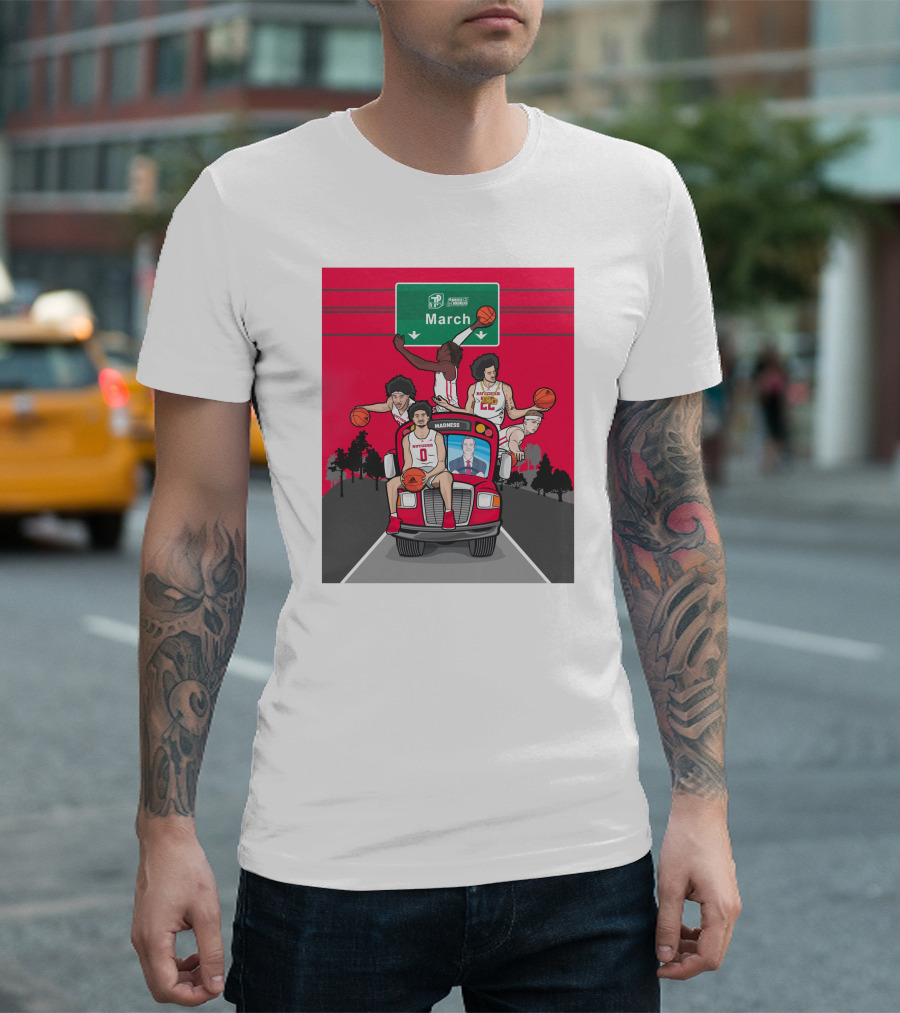 Rutgers Scarlet Knights Basketball March Madness Road Trip to Dayton Ohio T-Shirt