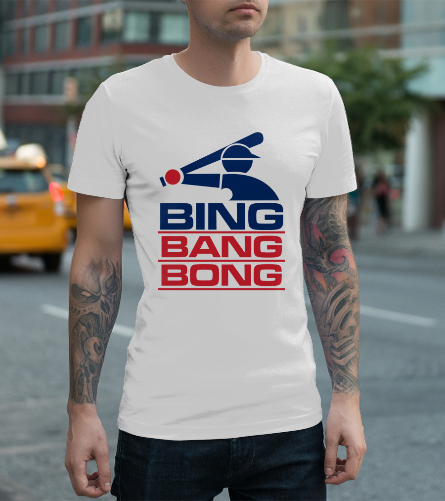Bing Bang Bong Baseball Player T-Shirt