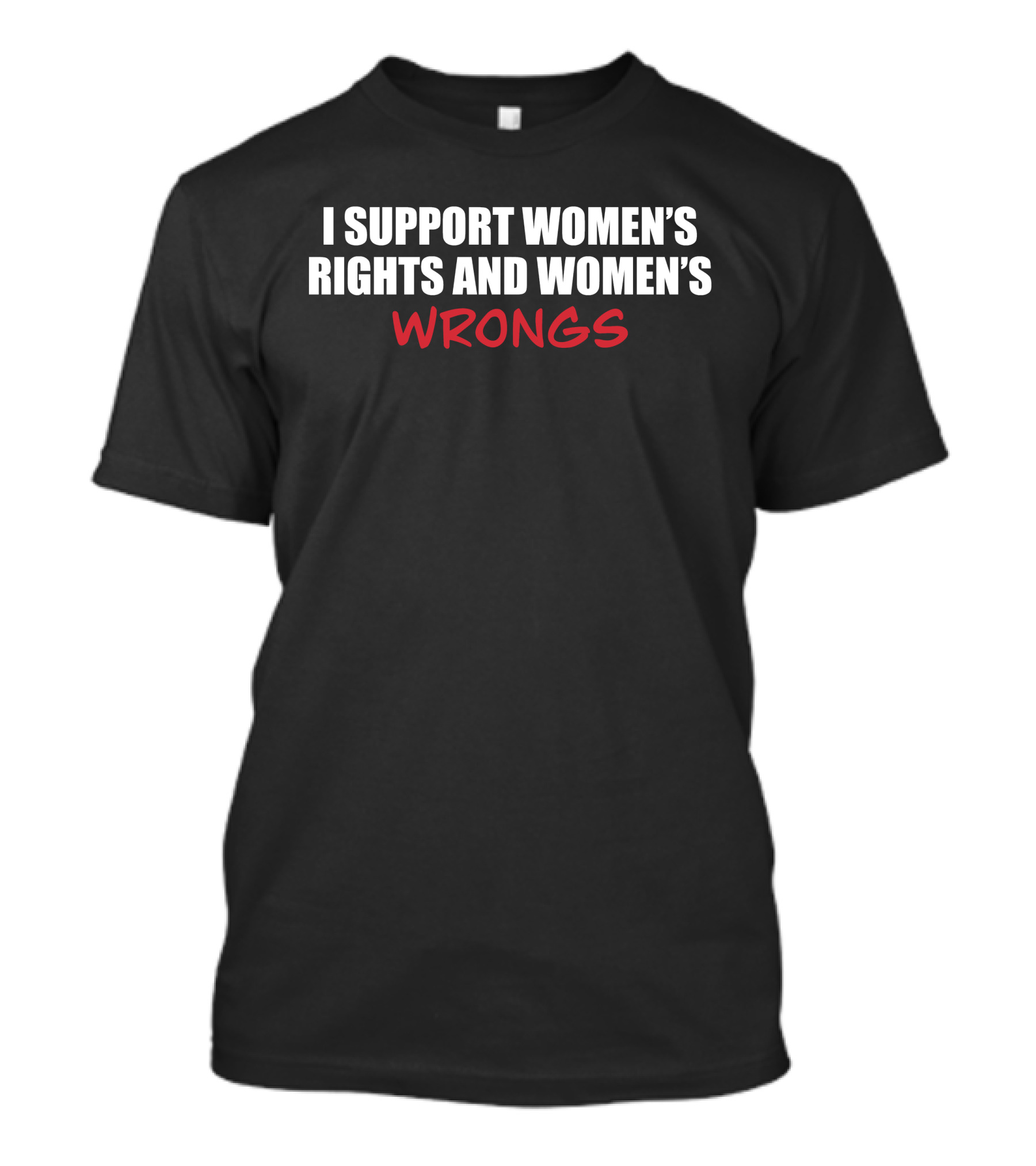 I Support Women's Rights And Women's Wrongs T-Shirt