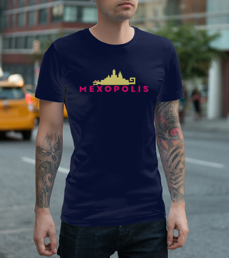 Mexopolis Jorge R. Gutierrez Cityscape Skyline T-Shirt