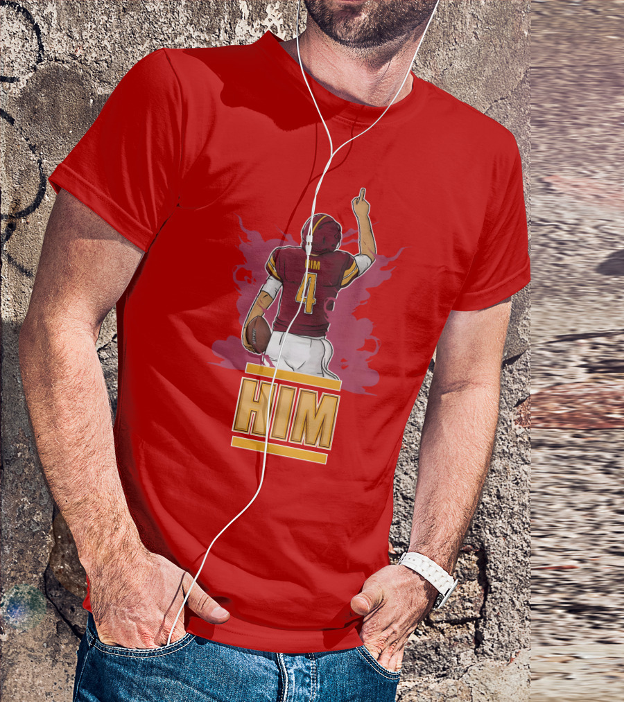 HIM 4 Football Artwork T-Shirt