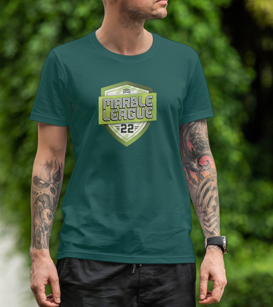 Marble League 22 Jelle's Marble Runs Badge T-Shirt