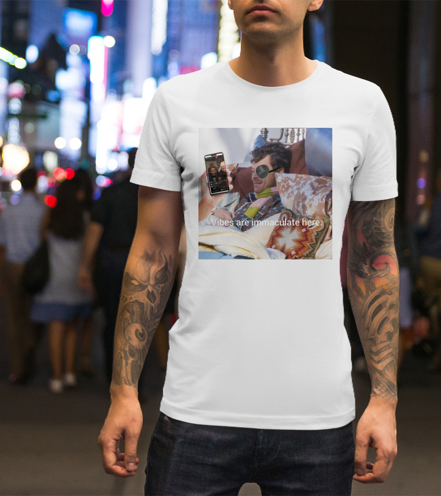 Vibes Are Immaculate Here Cozy Bedtime Bliss T-Shirt
