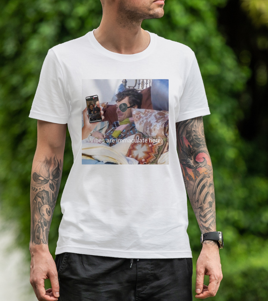 Vibes Are Immaculate Here Cozy Bedtime Bliss T-Shirt