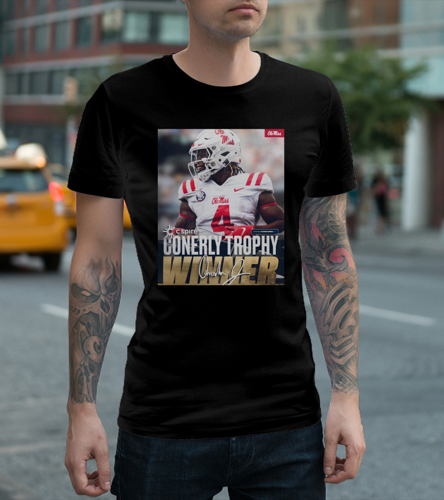 C Spire Conerly Trophy Winner Ole Miss Quinshon Judkins T-Shirt