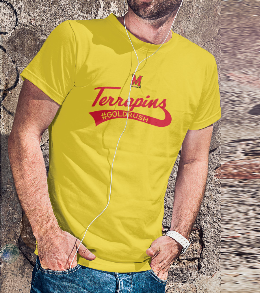 Terrapins #GOLDRUSH Maryland Terrapins M T-Shirt
