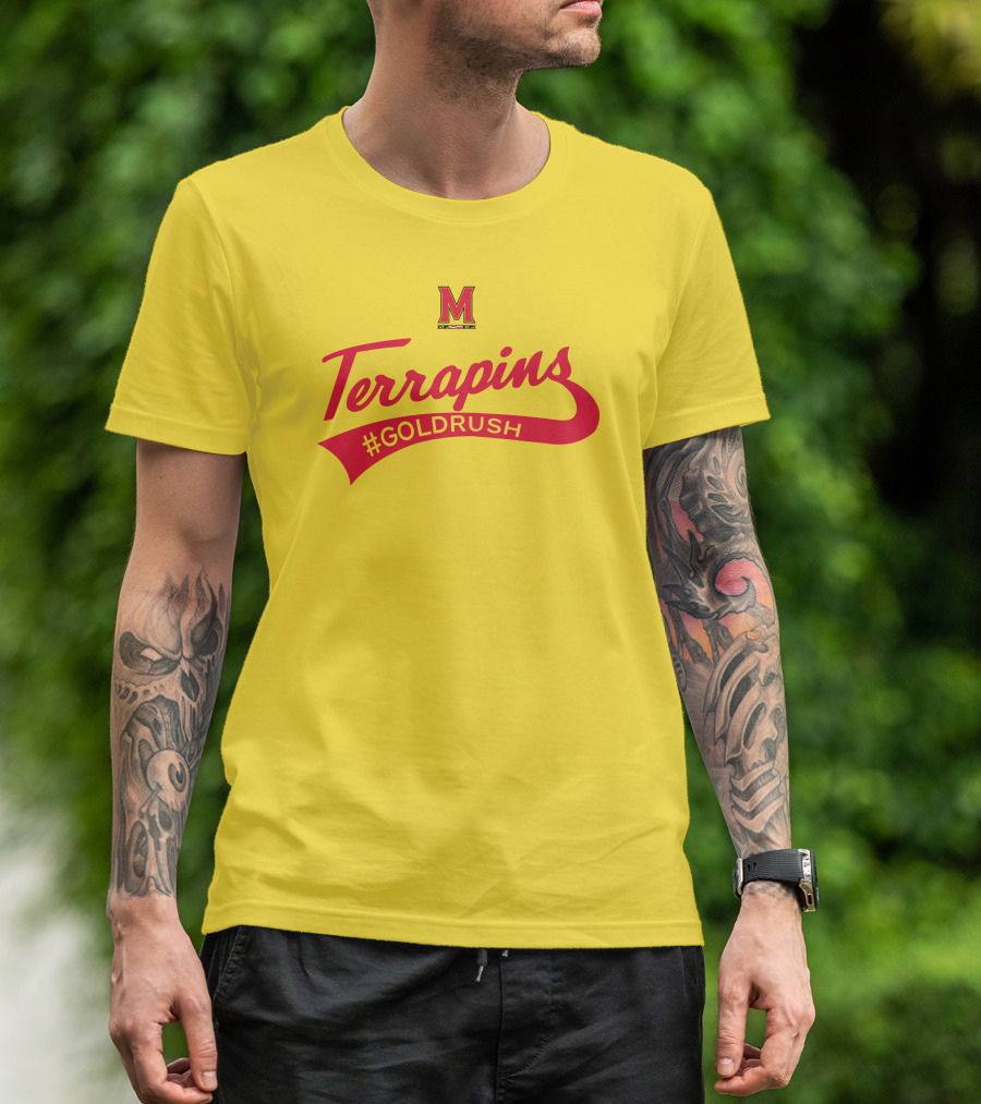 Terrapins #GOLDRUSH Maryland Terrapins M T-Shirt