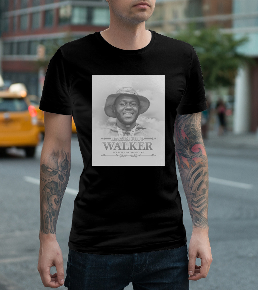 Dametrius Walker Forever A Michigan Man Michigan Football T-Shirt