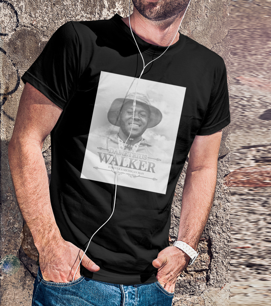 Dametrius Walker Forever A Michigan Man Michigan Football T-Shirt