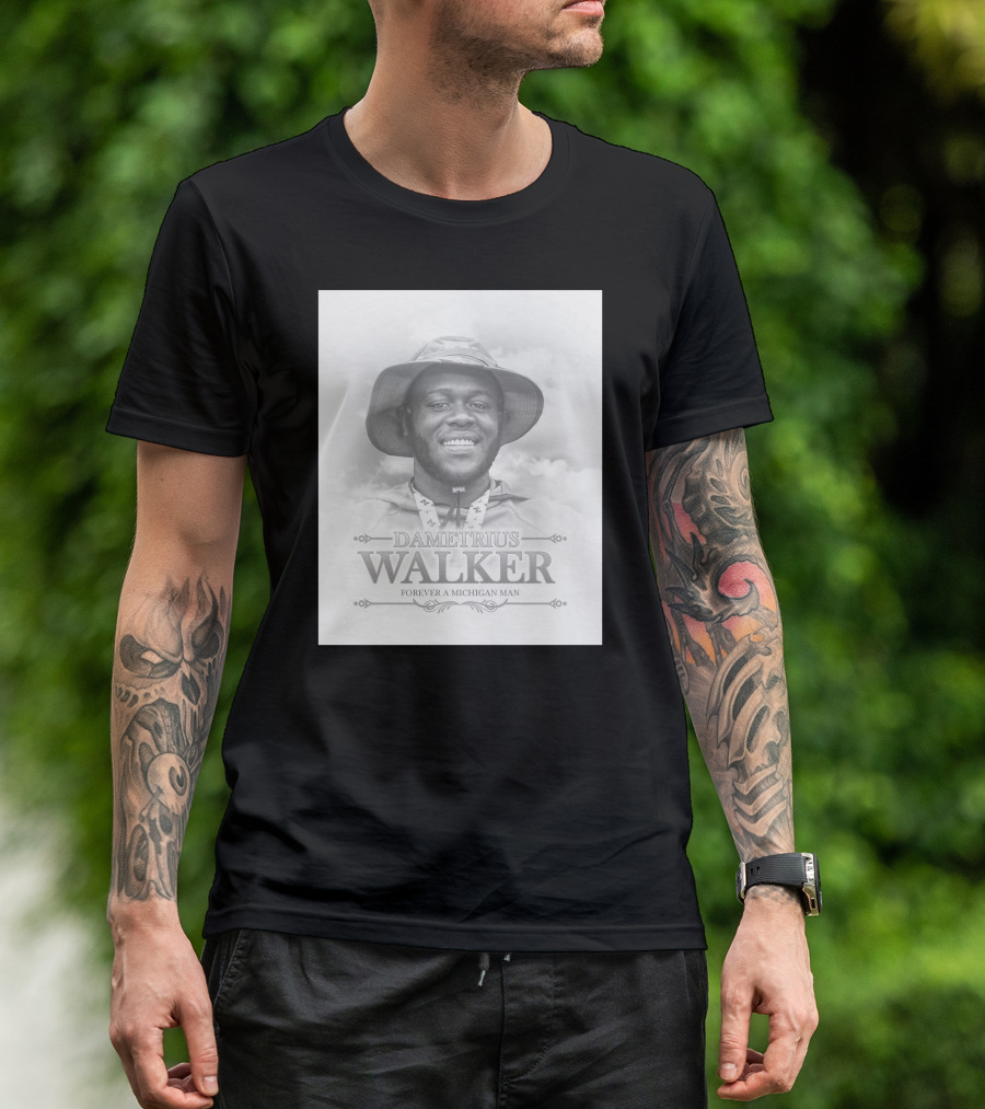 Dametrius Walker Forever A Michigan Man Michigan Football T-Shirt