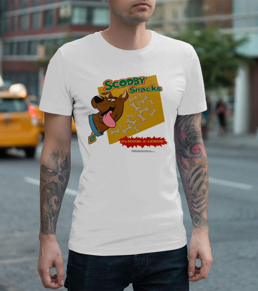 Scooby Snacks It's Scoob-A-Licious with Scooby-Doo and Bones T-Shirt