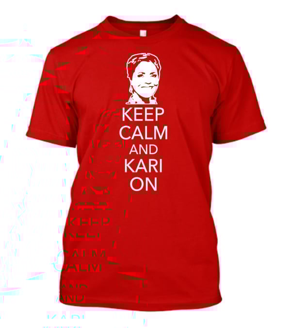 Patriottakes Keep Calm And Kari On Iconic Phrase T-Shirt
