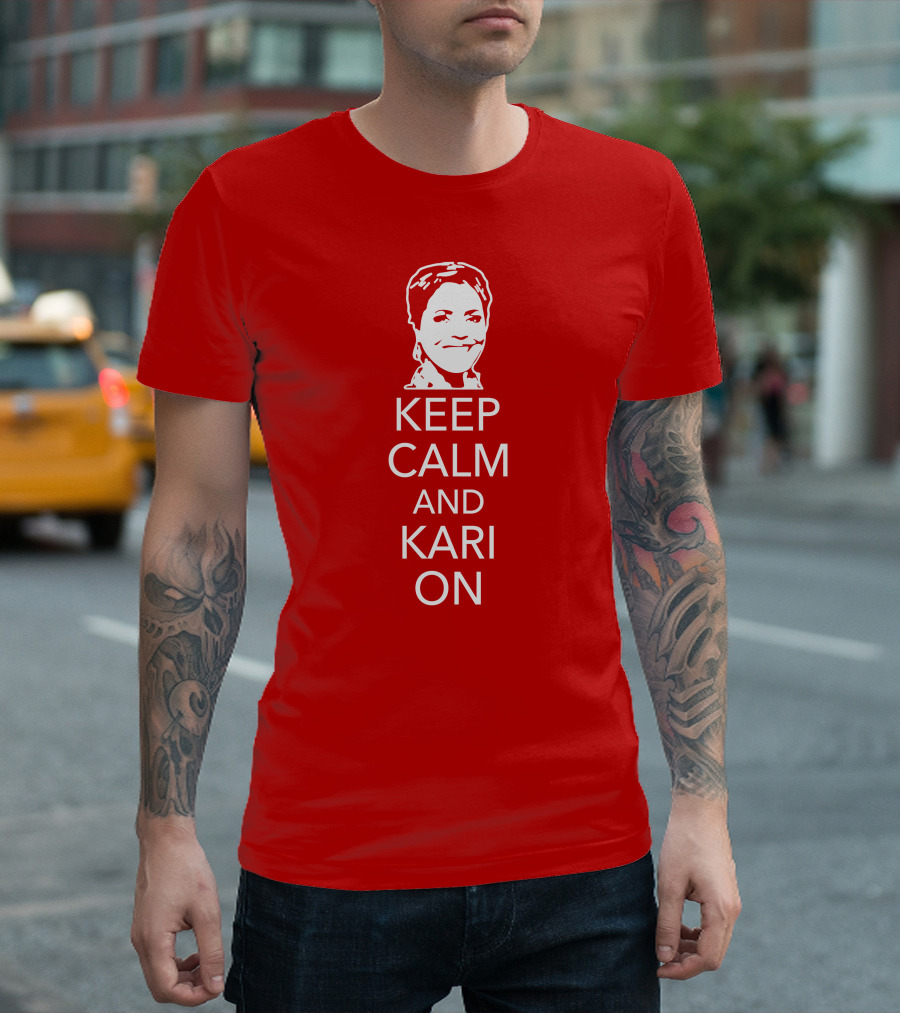 Patriottakes Keep Calm And Kari On Iconic Phrase T-Shirt