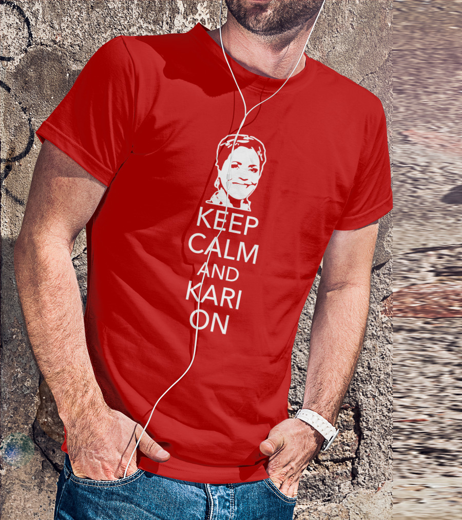 Patriottakes Keep Calm And Kari On Iconic Phrase T-Shirt