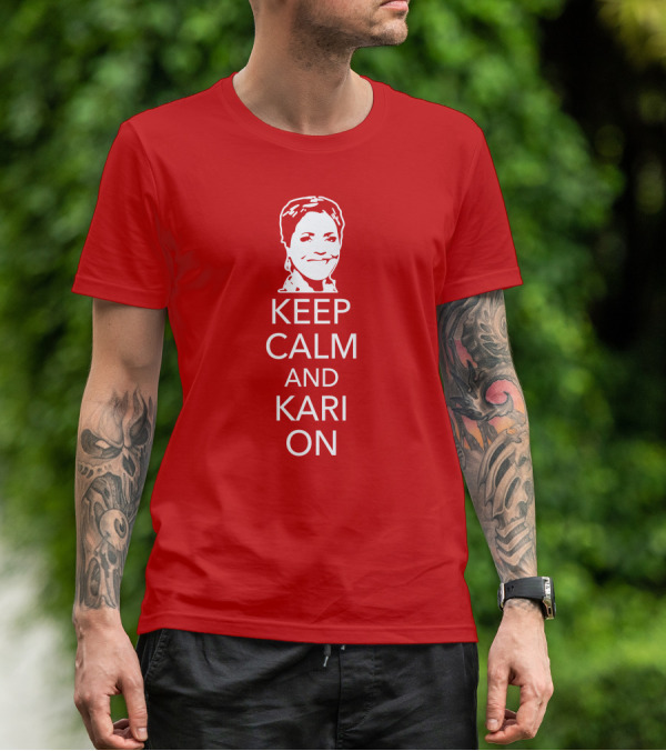 Patriottakes Keep Calm And Kari On Iconic Phrase T-Shirt
