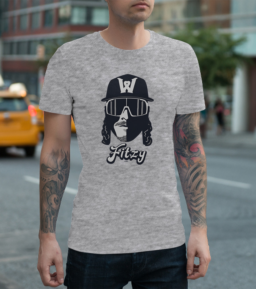 Worcester Red Sox Fitzy '47 Grey Shadow Face W T-Shirt