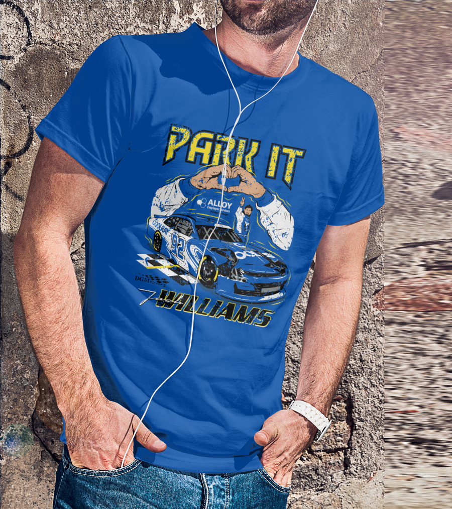 Park It Josh Williams Alloy Employer Services Race Car 92 Williams T-Shirt