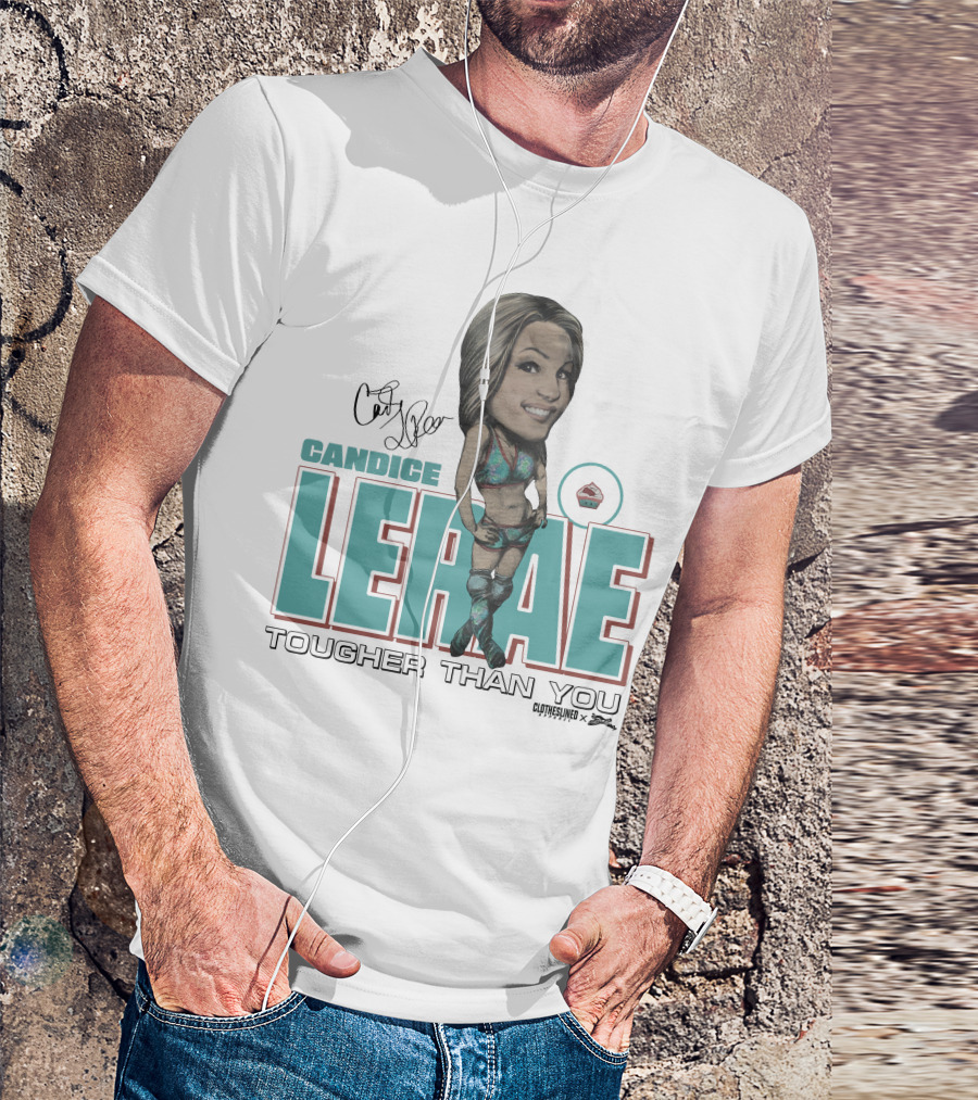 Candice Lerae Tougher Than You Clotheslined X Dynamite Kid Caricature T-Shirt