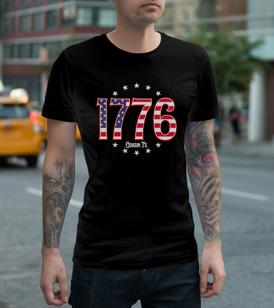 1776 Cousin T's Men's Patriotic T-Shirt