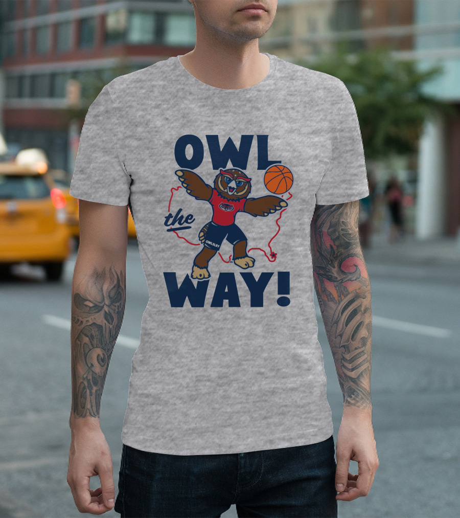 Owlsey Basketball Owl the Way Florida Atlantic T-Shirt