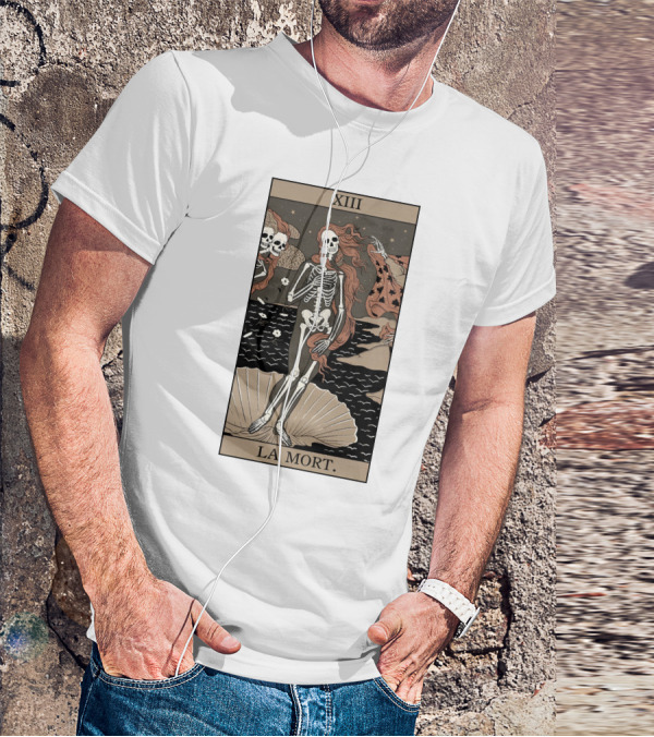 XIII La Mort Tarot Death Of Venus Skeleton T-Shirt