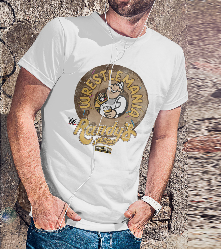 Wrestlemania Randy's Donuts Los Angeles WWE T-Shirt