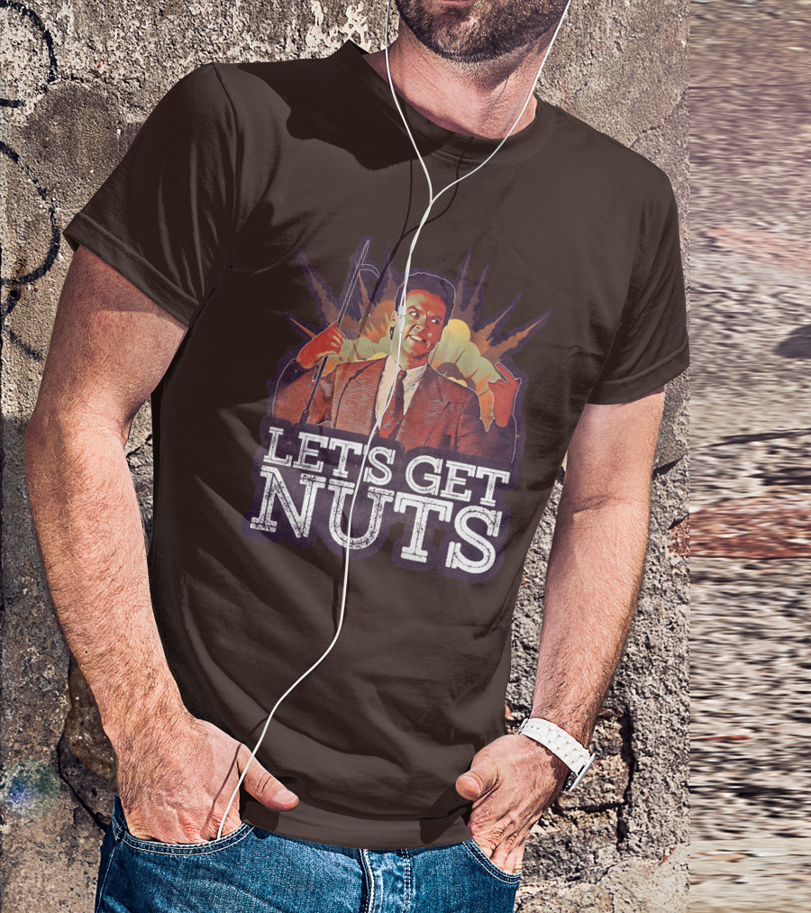 Let's Get Nuts Batman Joker Homage Explosion Scene T-Shirt